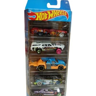 Hot Wheels Car Demo Destruction 5 Pack 2023 Multi- Color