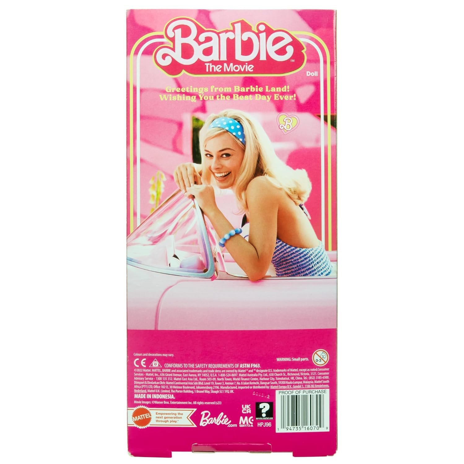 Barbie The Movie Doll Wearing Pink&White image 5