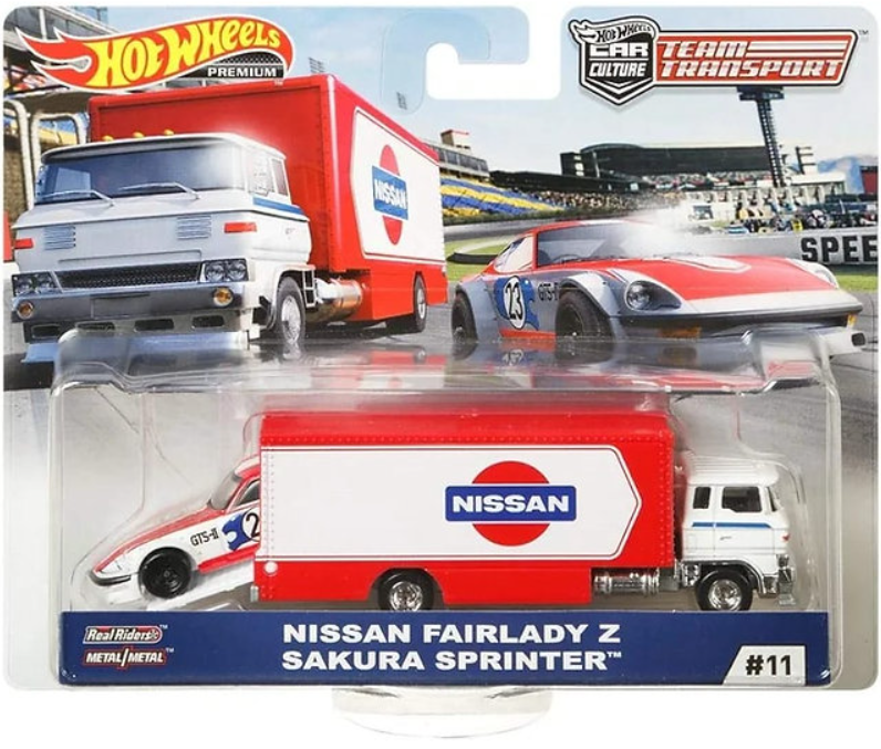 Hot Wheels Car Culture Team Transport Nissan Fairlady Z Sakura Sprinter