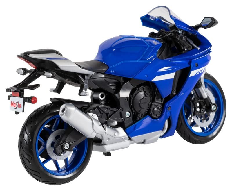 Maisto Metal scale model of the Yamaha YZF R1 2021 in striking blue image 3