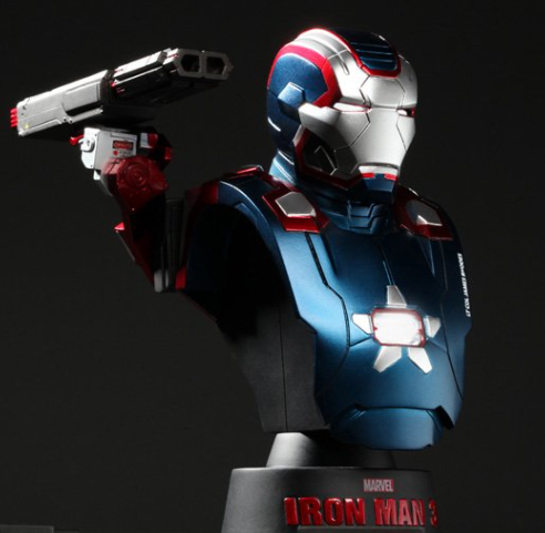 Marvel Iron Man 3 Iron Patriot Scale Collectible Figure image 2