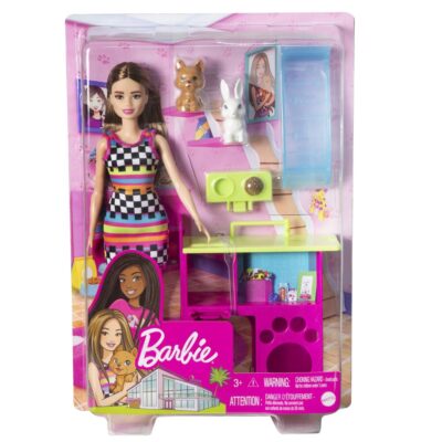 Barbie with Pet Playhouse Playset