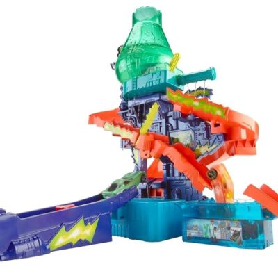 Hot Wheels Metal Shifters Color Splash Science Lab Playset