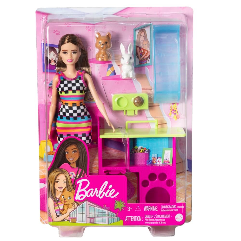 Barbie with Pet Playhouse Playset image 3