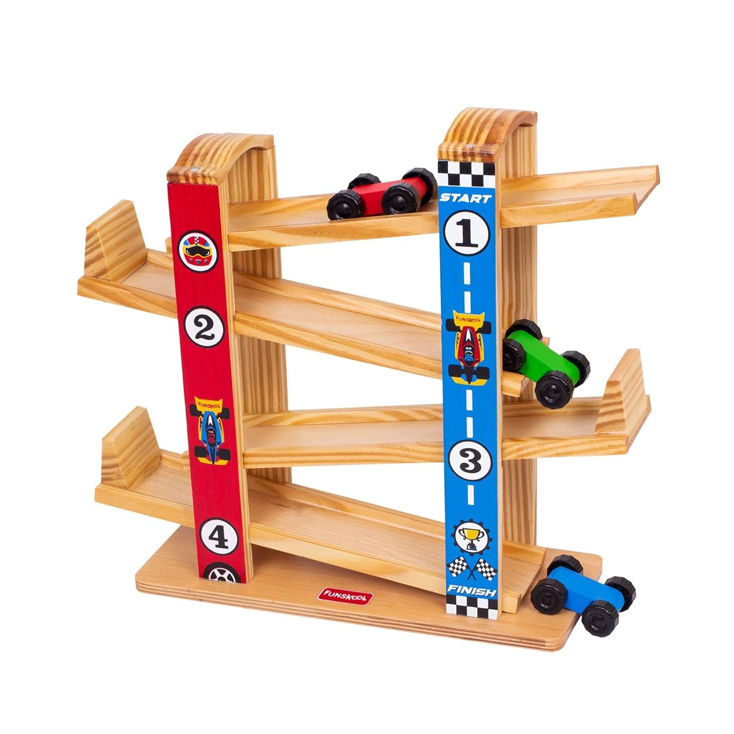 Giggles Funskool Ramp Wooden Racing Toy image 5
