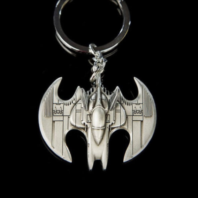 QM Batman Batwing Metal Keychain Replica