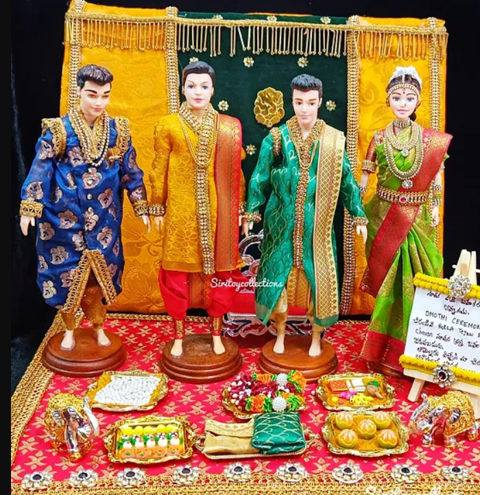Dhoti Ceremony Theme Customized Doll Set