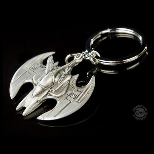QM Batman Batwing Metal Keychain Replica image 2