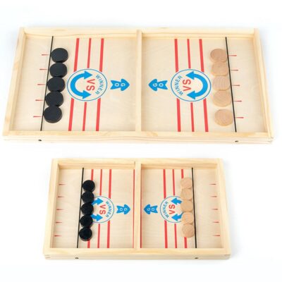 wooden fast puck classic game