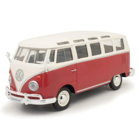 Maisto Volkswagen Van Samba 1/24 Die cast metal Miniature Bus.