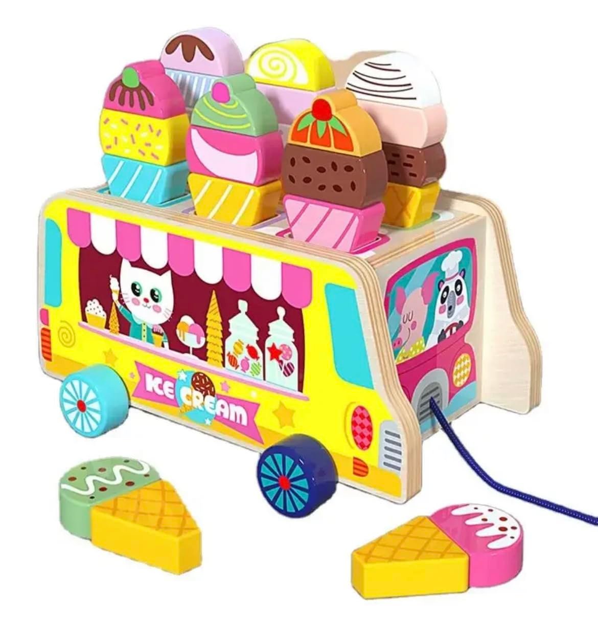 WOODEN ICE CREAM VAN 1