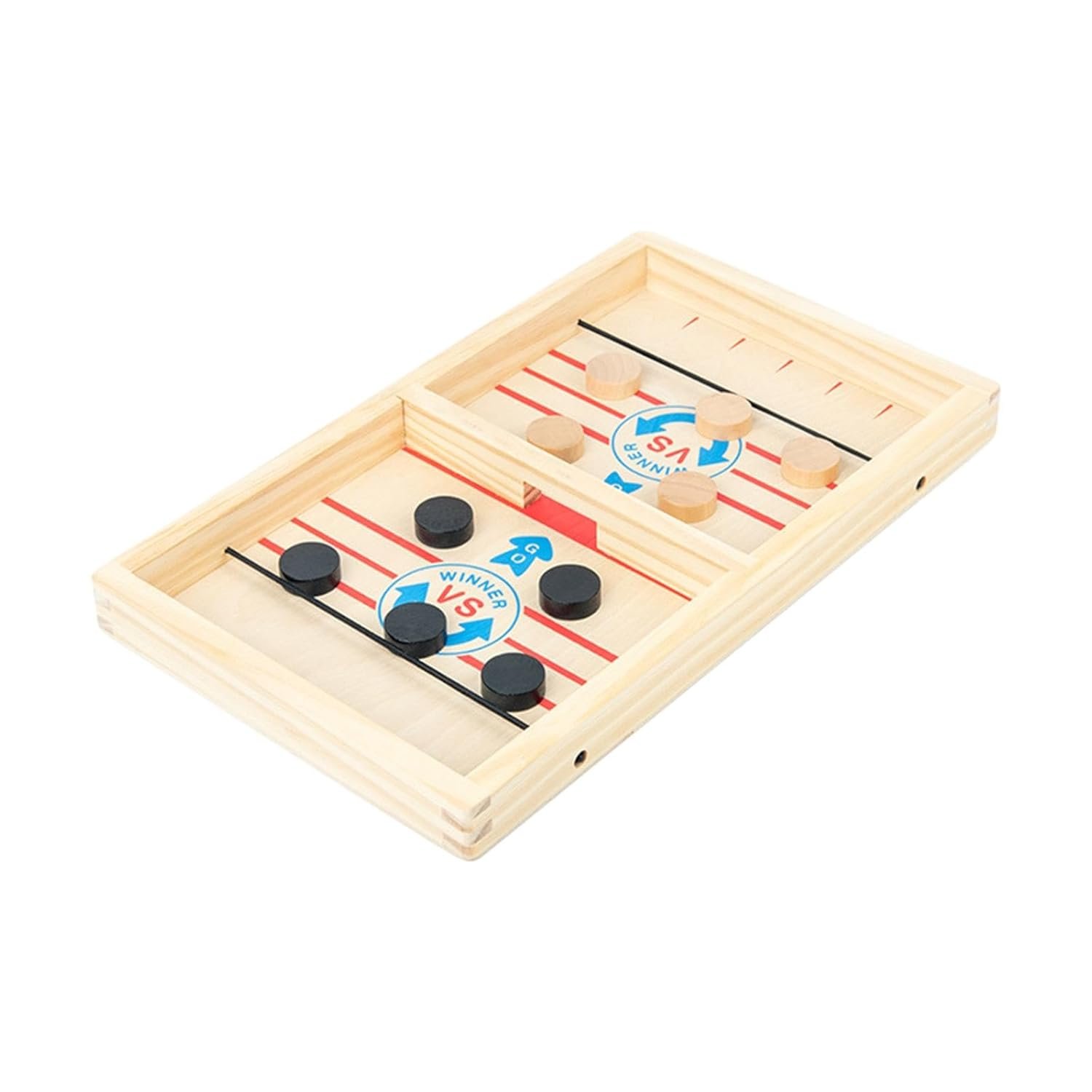 wooden fast puck classic game