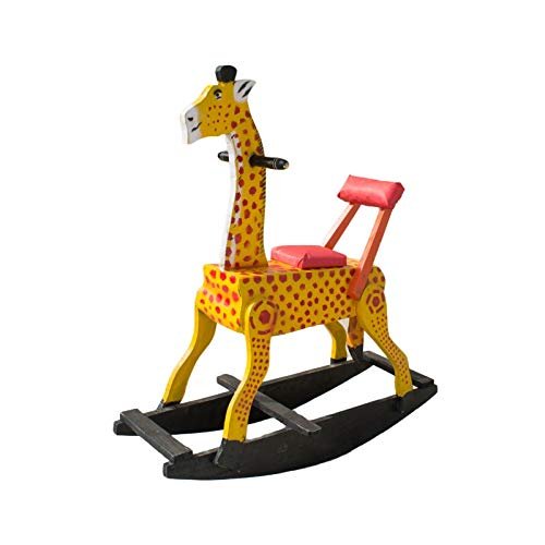 wooden rocking giraffe