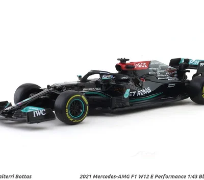 2021 Mercedes-AMG F1 W12 E Performance #77 Valtteri Bottas 1:43 Bburago Scale Model