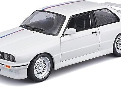 Bburago 1:24 BMW 3 M3 1988 White Diecast Model