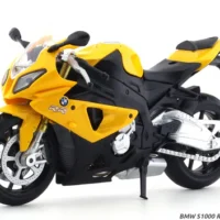 BMW S1000 RR Yellow 1:12 MSZ Diecast Model Bike