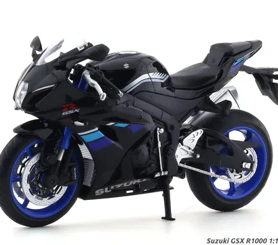 Suzuki GSX R1000 Black 1:12 MSZ Diecast Scale Model Bike – Premium Collectible